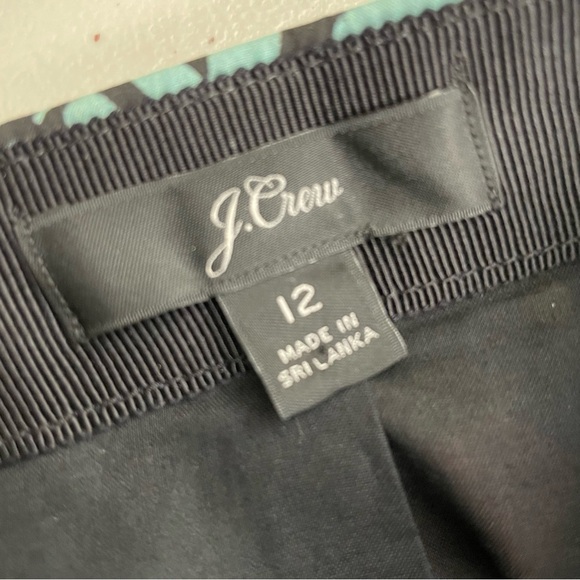 J. Crew Liberty London Tawna Pavillion Skirt Black Floral Midi Women’s Sz 12 B17 - Picture 4 of 10